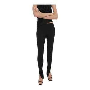 Black High-Waist Stirrup Leggings